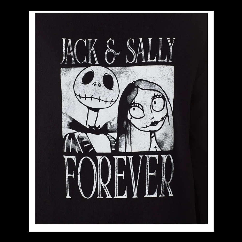 NIGHTMARE BEFORE CHRISTMAS "JACK & SALLY FOREVER" SLEEP TOP. - Picture 2 of 2